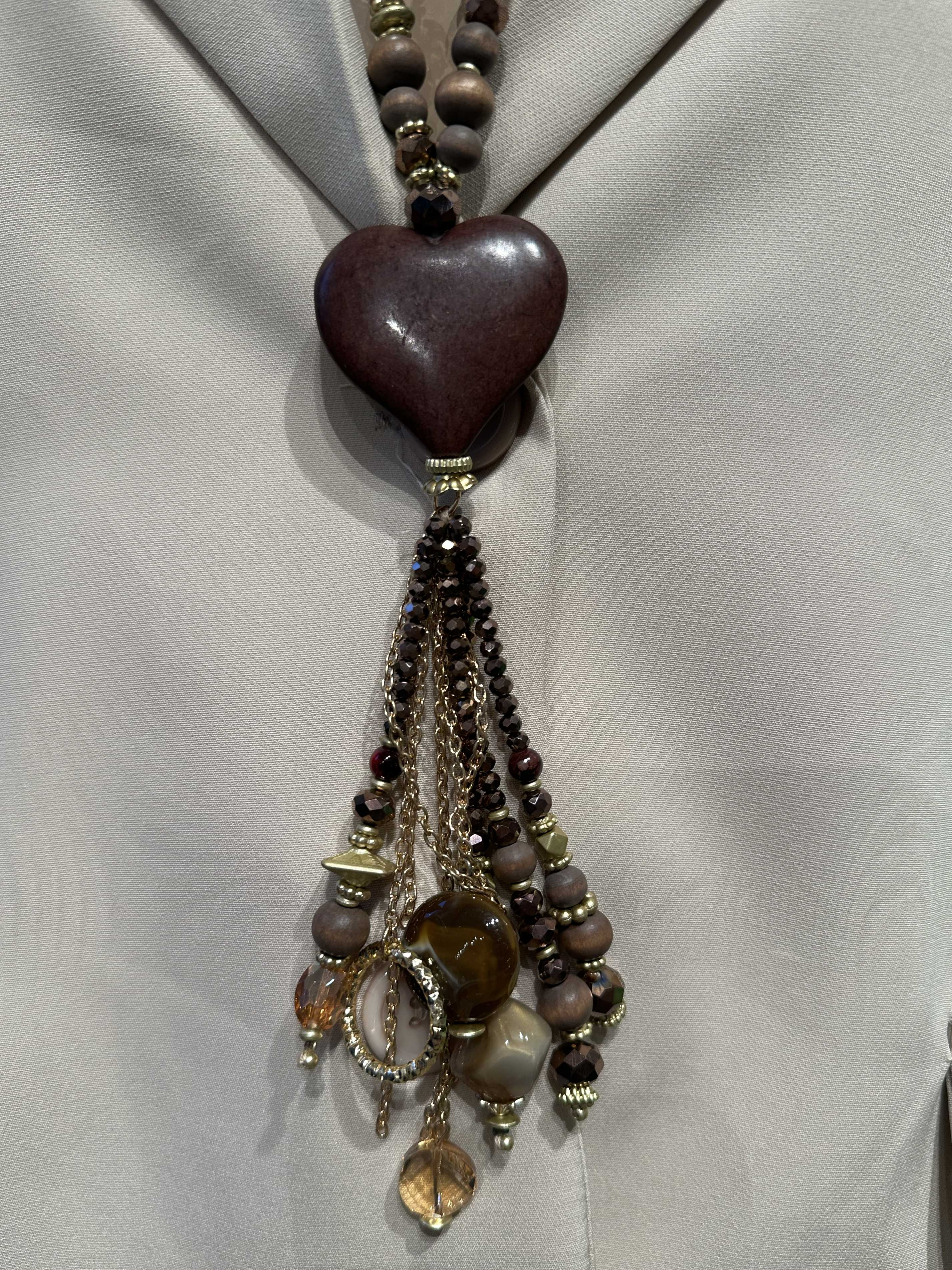 Imani - Perlekæde med hjerte